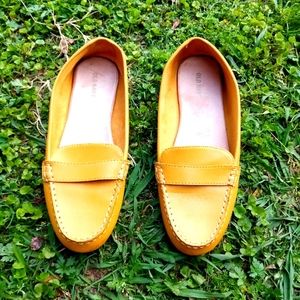 Yellow loafers